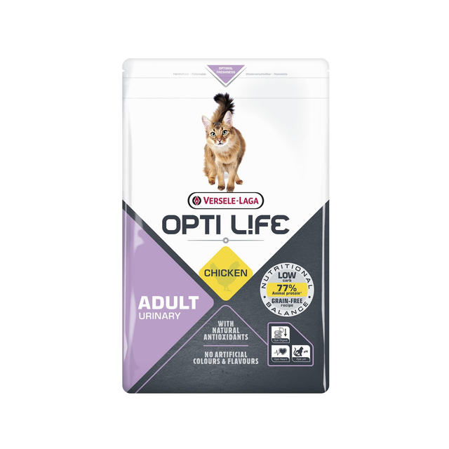 Croquettes Opti Life Chat Adulte Urinary poulet : 2.5kg (sans cereales)
