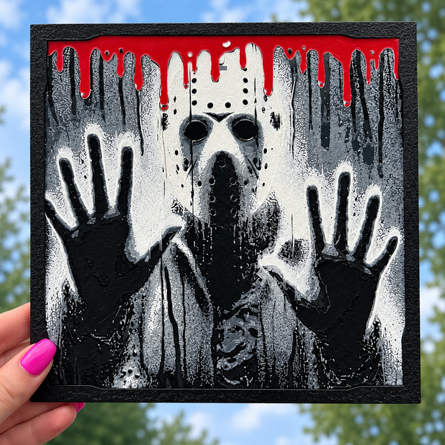 Jason Voorhees Friday the 13th 3D Printed Wall Art