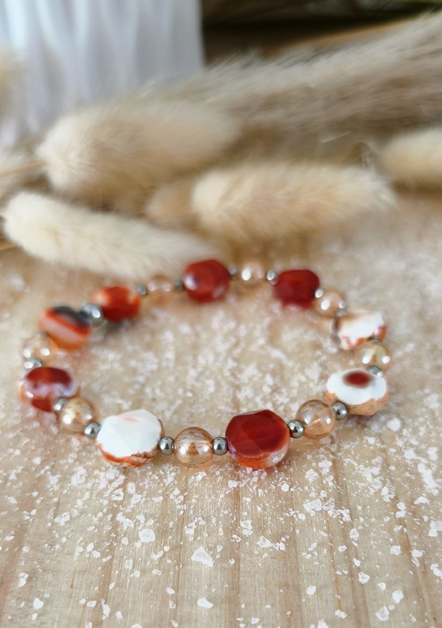 A Bracelet "Soléa" Cornaline