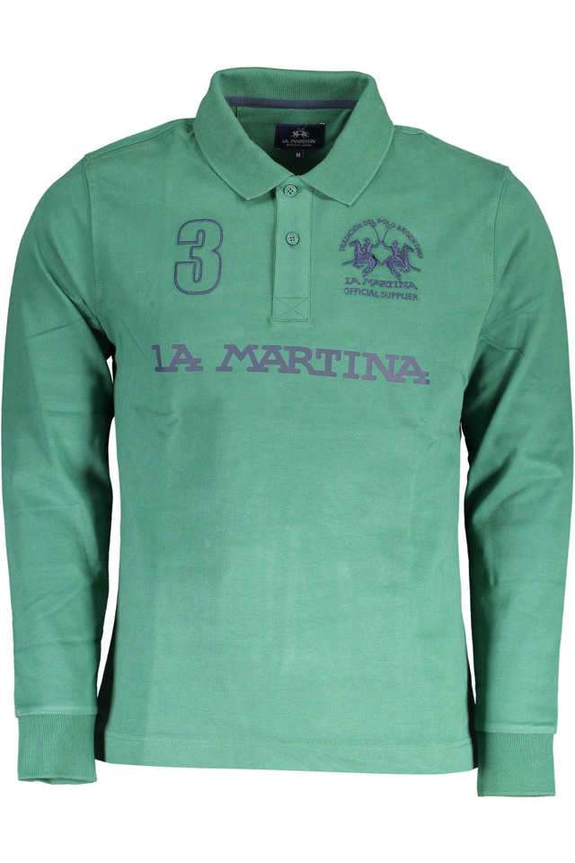 LA MARTINA POLO MANICHE LUNGHE UOMO VERDE