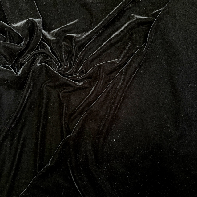 Black Stretch Velvet