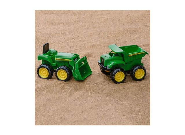 John Deere Kleinfahrzeug-Set für den Sandkasten