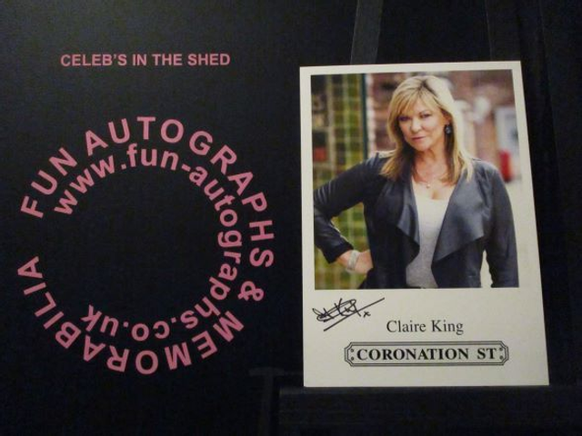 Claire King (Erica Holroyd) Original Coronation Street Pre-Print Cast Card (SEE PIC)