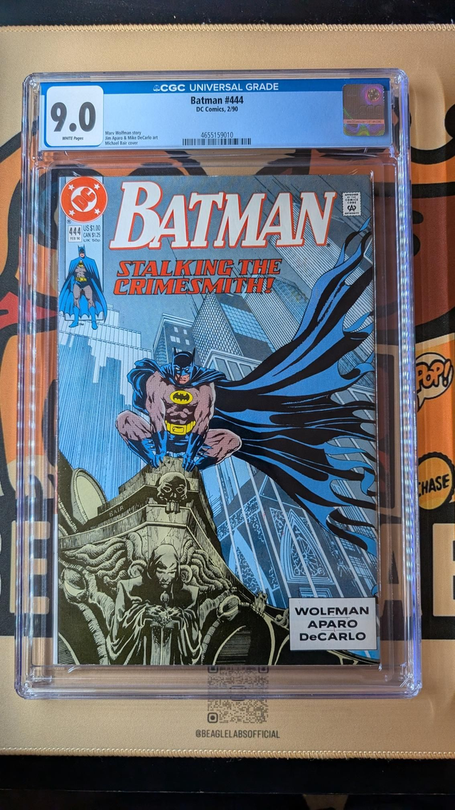 CGC Graded Comic 9.0 DC Batman #444