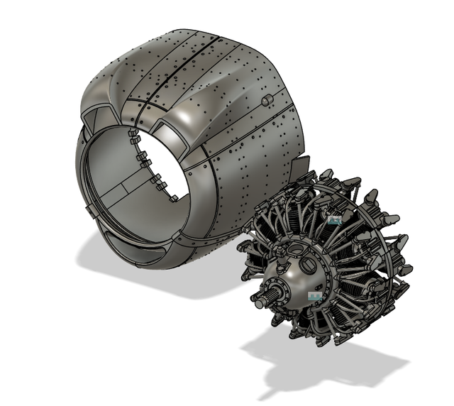 1/72 B-26 Marauder closed engines for Hasegawa/ Eduard ref: ED-72005