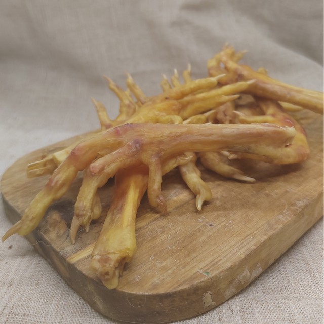 Pattes de poulet déshydratées