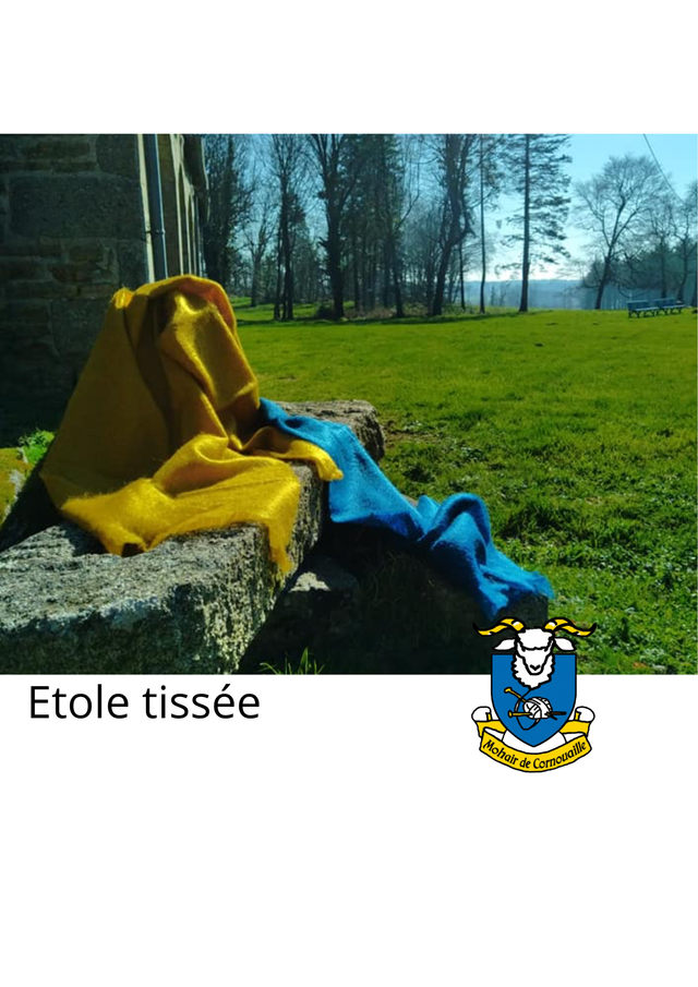 Etole tissée Mohair et soie 