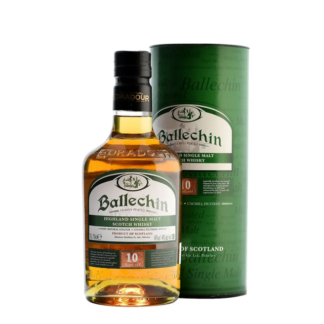 BALLECHIN - HEAVYLY PEATED - 10 years Old - HIGHLAND SINGLE MALT - SCOTCH WHISKY - 70 cl - 46°