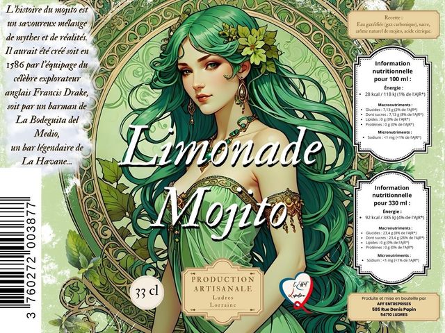 Limonade Mojito - 33cl