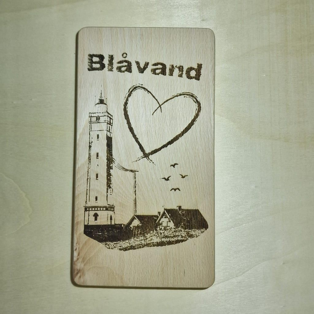 Holzbrett Blåvand-Liebe