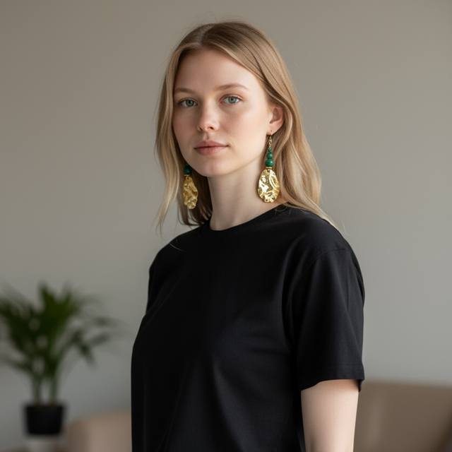 Boucles d’oreilles Malachite - Transformation & Libération