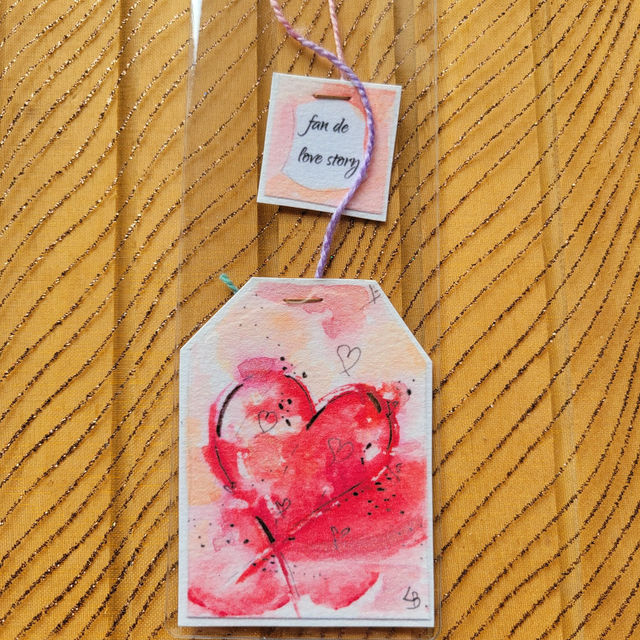 Ensemble de marque-pages "sachets de thé"