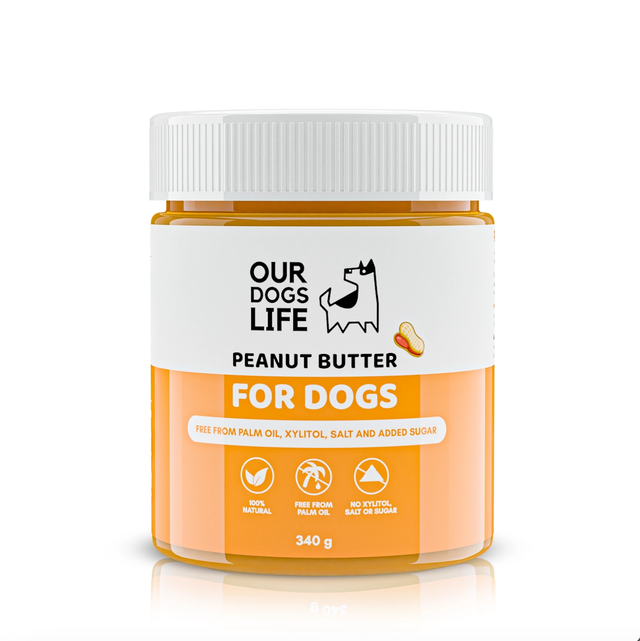 OurDogsLife - Natural Peanut Butter For Dogs | 340g