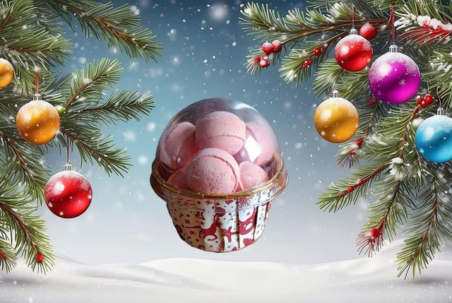 Coupelle Noël " Mini-billes effervescentes "