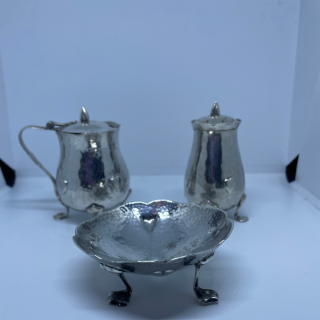 Liberty &amp; Co Cymric Condiment Set – 1901 &amp; 1902