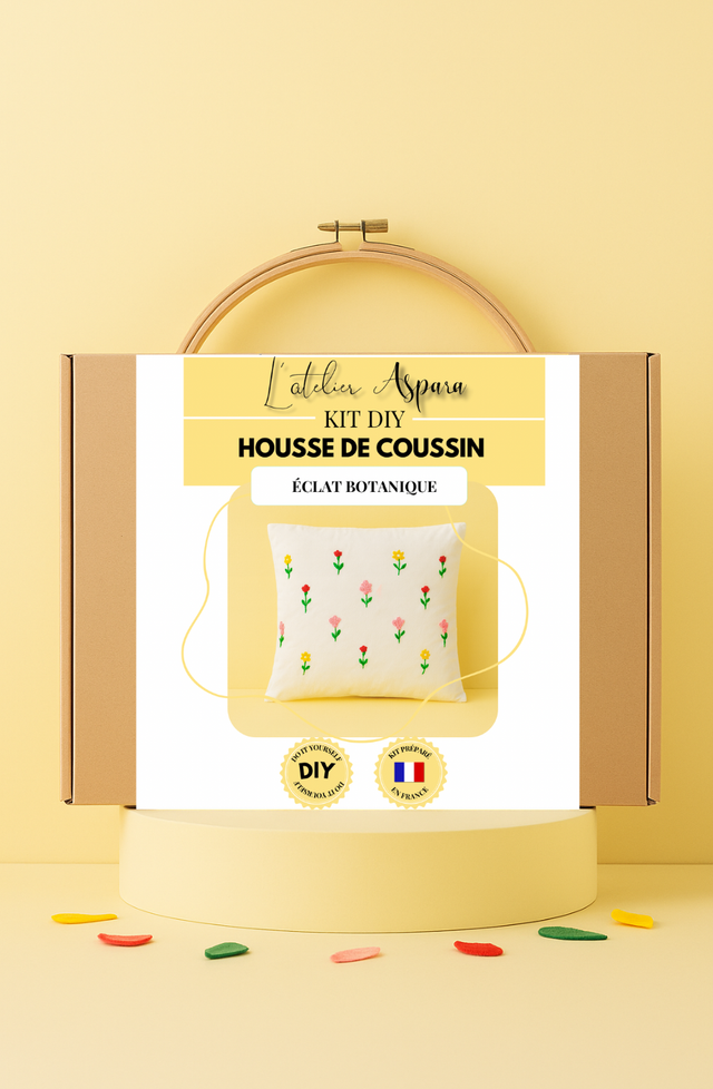 Kit DIY housse de coussin "Éclat Botanique"