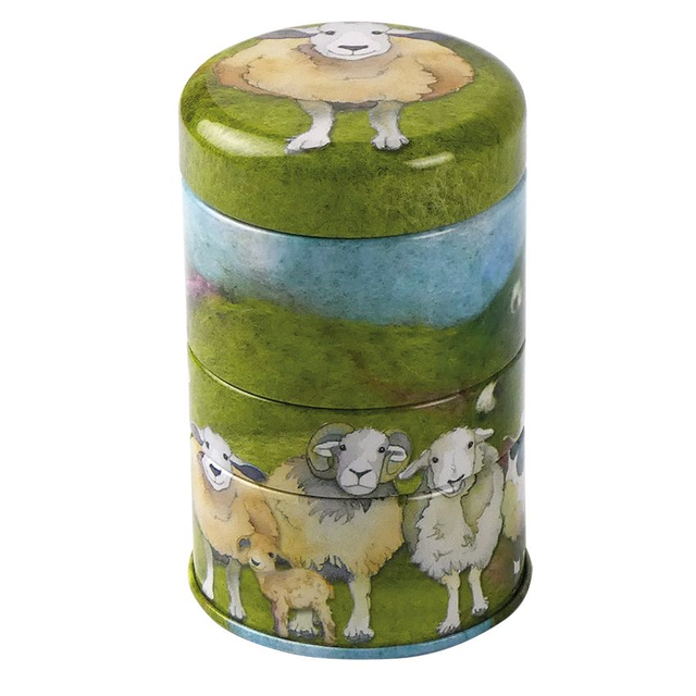 Mini Stacker Tin Felted Sheep