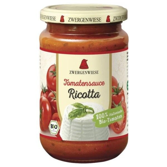 Zwergenwiese Tomatensauce Ricotta, 340ml Glas