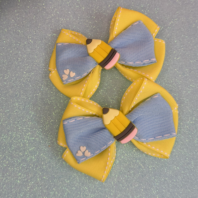 Paire de barrettes rentrée 