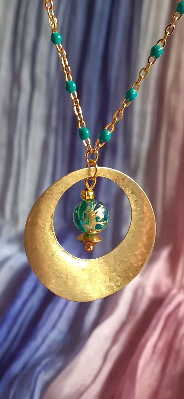 Rana Parue Bleu Turquoise Collier & Boucles d'oreilles