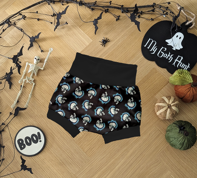 Punk Skull Childrens Bummie Shorts