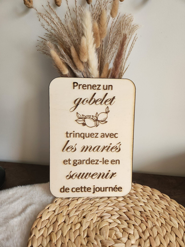 Plaque en Bois 