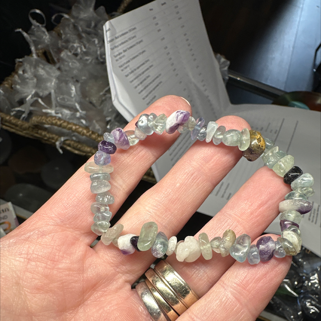 Chip Bracelet - Fluorite 