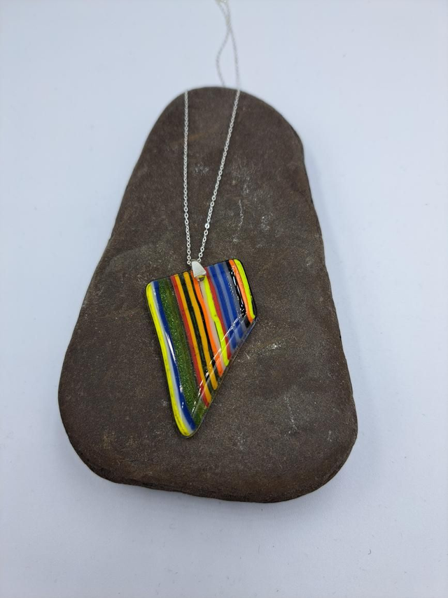Asymmetric Stringer Strip Pendant 
