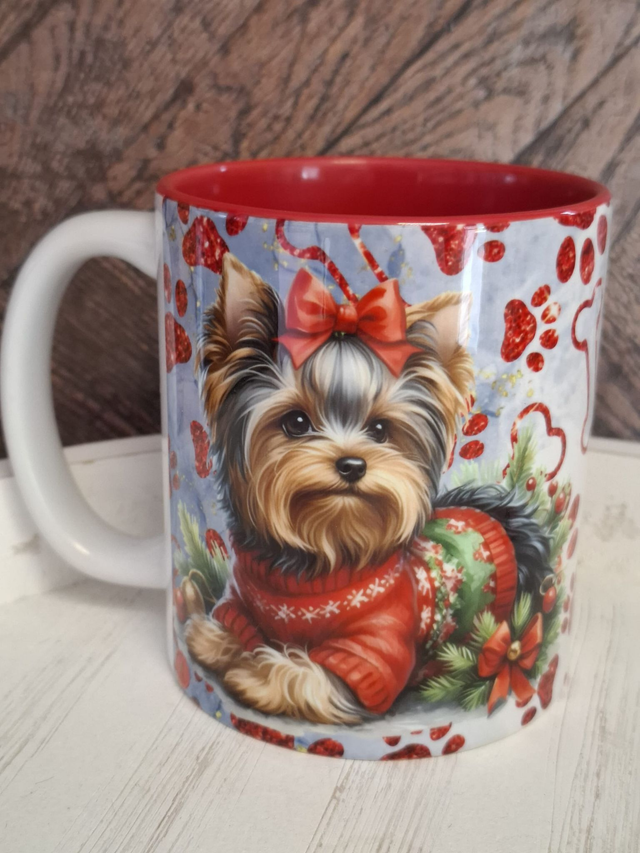 Mug rouge Noël york