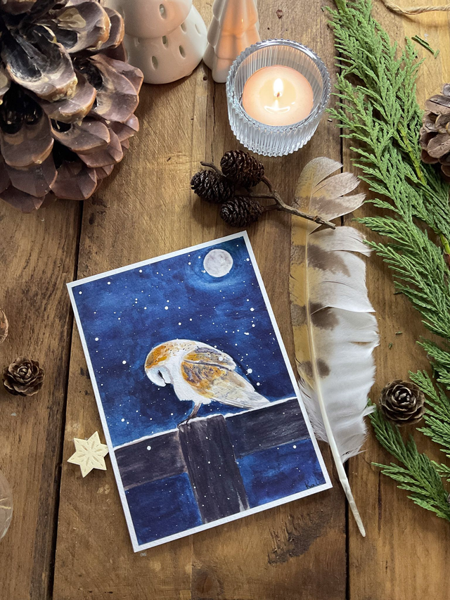 Tempête de neige - carte postale