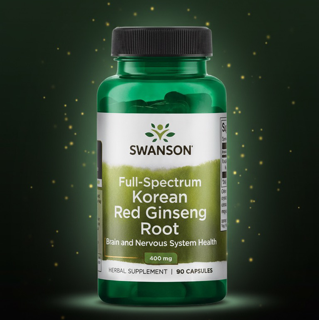 Racine de ginseng rouge Coréen à spectre complet - 90 capsules 