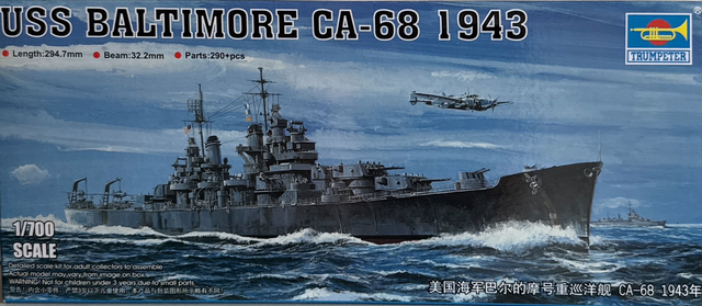 Trumpeter 1/700 USS Baltimore CA-68 1943