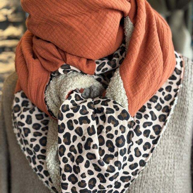 ÉCHARPE COCOON TERRACOTTA SAUVAGE 