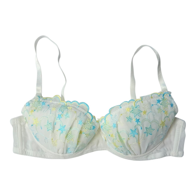 White and blue stars Japanese Bra UK 32B 