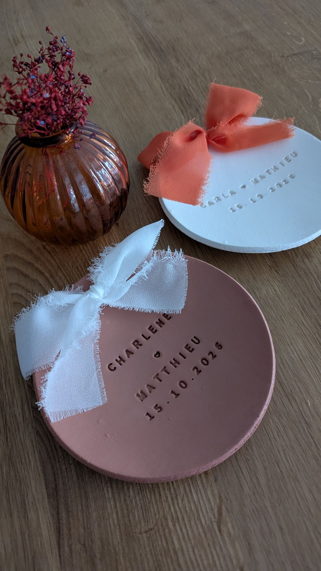 Coupelle à alliances en argile