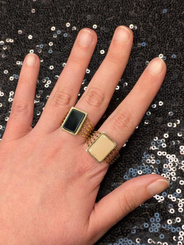 Bague rectangle (2 modèles) 