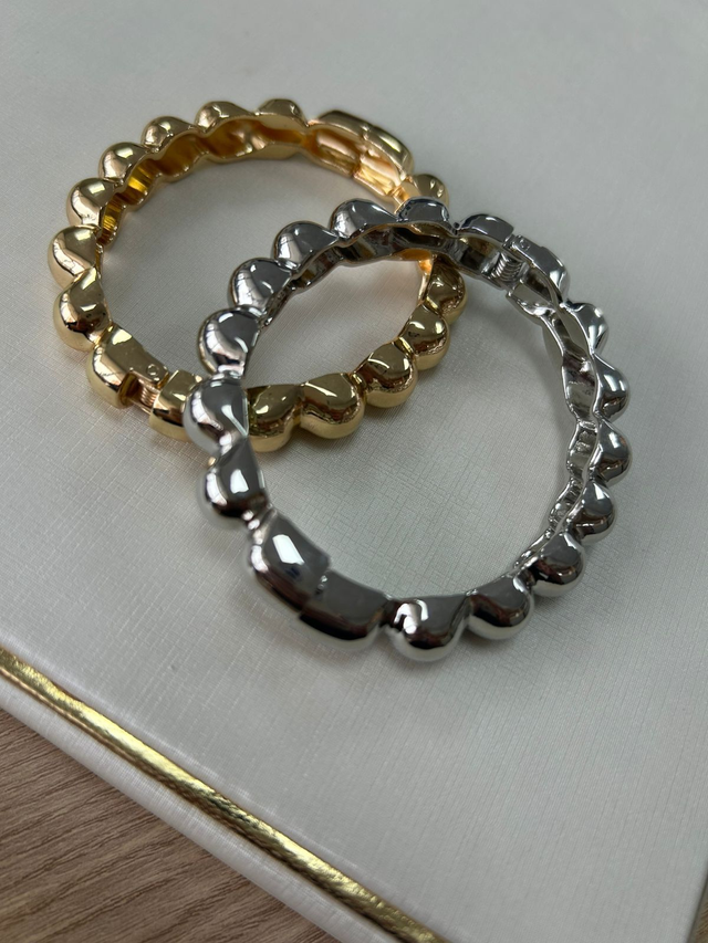 BRACELETE ESFERAS LISO POLIDO - variações