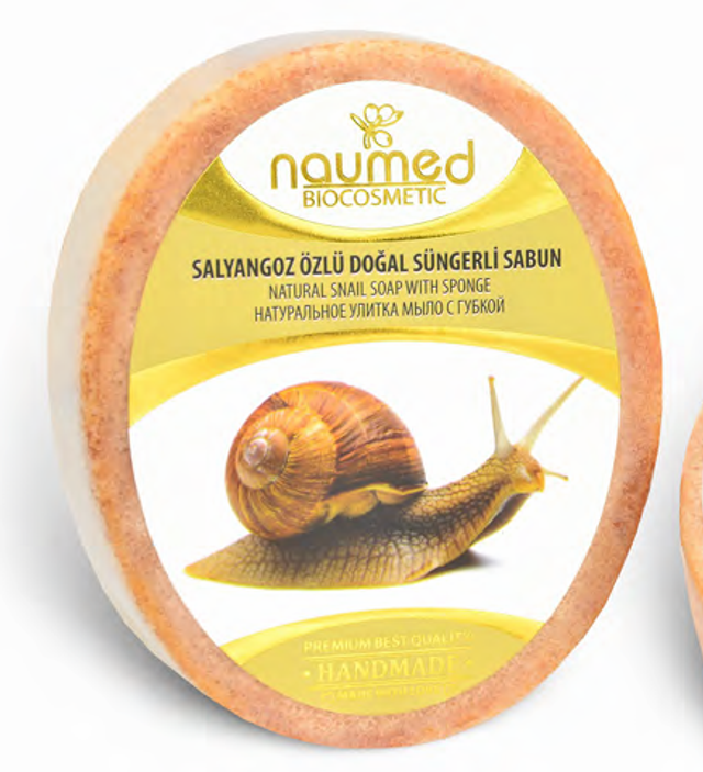 NAUMED Mydło w Gąbce ze ŚLUZEM ŚLIMAKA 135g