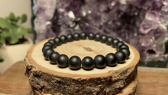 Bracelet ONYX NOIR MATE 8mm