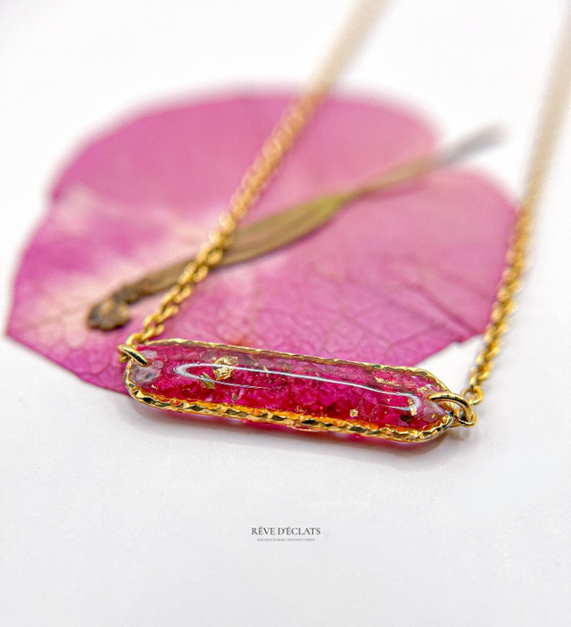 Collier - Fleur de Bougainvillier