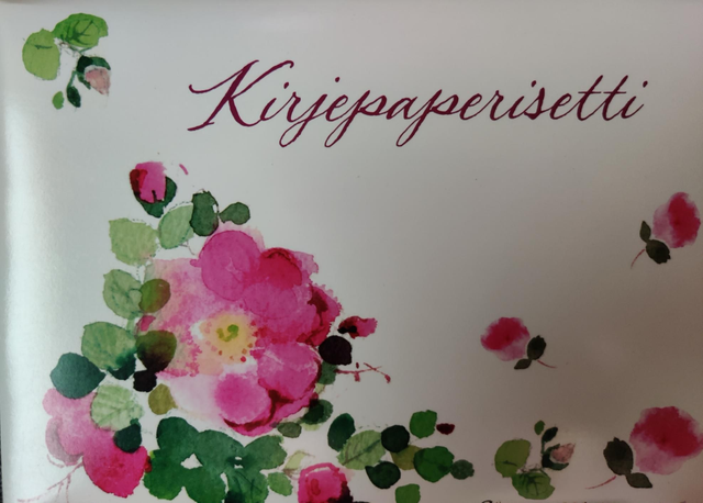 Minna Immonen kirjepaperisetti Pinkit kukat