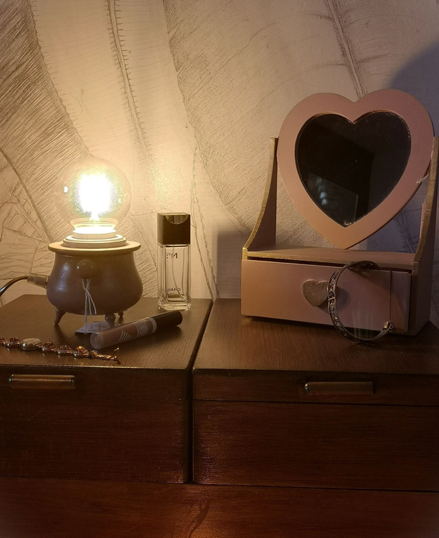 Lampe "Douceur" – Bonbonnière Upcyclée