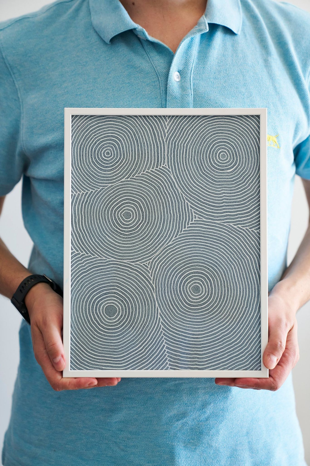 Peinture "Optic Rebounds I" - 30,5 x 22,8 cm