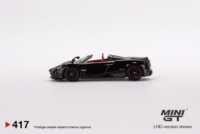 MGT00417 Mini GT 1/64 Pagani Huayra Roadster Black (LHD)