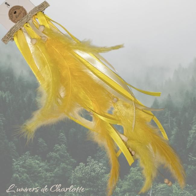 Barrette Amérindienne "Jaune"