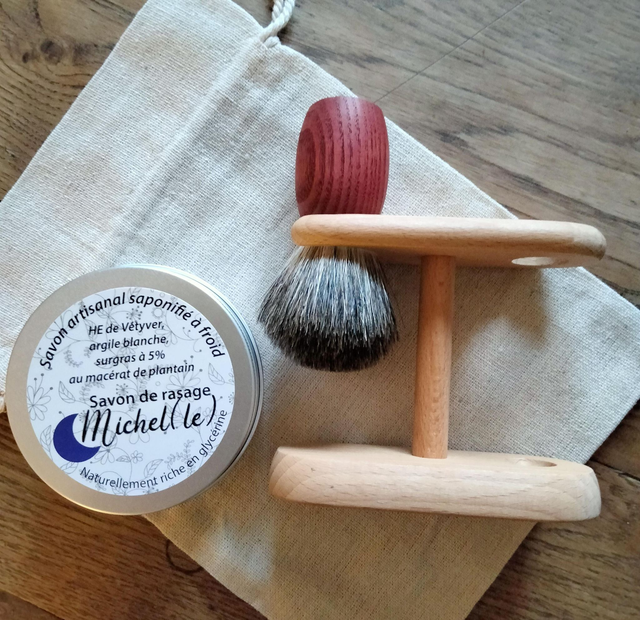 Blaireau en soie véritable