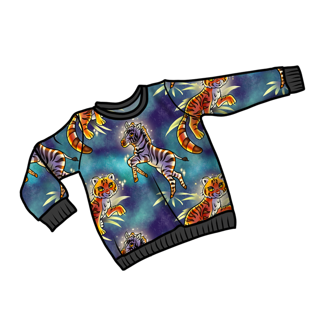 Dreamweaver 'Magical Tigers & Zebras' Sweatshirt