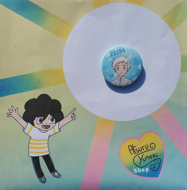 Norman / Rainbow Badges / Serie 6 / The Promised Neverland / (Design by Atsuru_Yunoki (me) )