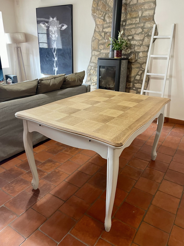 Table en chêne avec rallonge