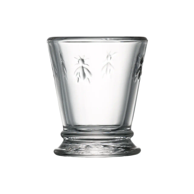 LOT 6 VASOS CHUPITO ABEILLE TRANSPARENTE 